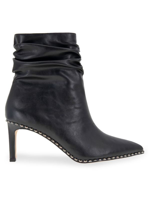 BCBGeneration Manda Studded Ruched Ankle Boots
